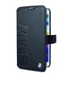 Funda booklet piel negra logo grabado samsung galaxy s5 bmw