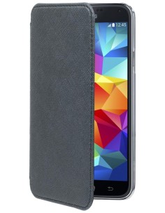Muvit Cristal - Funda folio para Samsung Galaxy S5 i9500, diseño Made in Paris, azul metálico: Made in Paris: Kiwiku.com: Elect