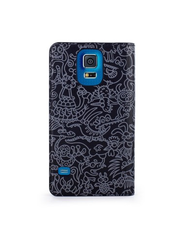 Kiwiku.com: Kukuxumusu KUFM164 - Funda folio para Samsung Galaxy S5, diseño animalario - Electrónica