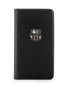 Funda folio negra logo relieve plata samsung galaxy s5 fcb