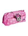 CERDA Estuche Escolar Minnie Mouse Rosa Con Velcro 22 x 12 x 7 cm