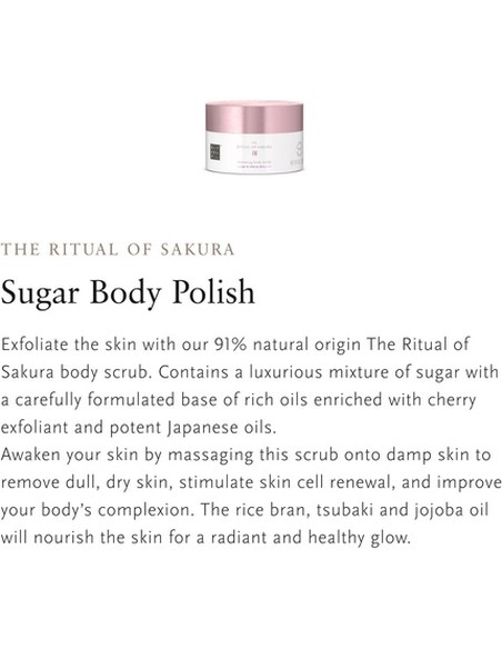 RITUALS The Ritual Of Sakura Exfoliante Corporal 250 g - Suavidad Y Nutrición Para Tu Piel | Kiwiku  