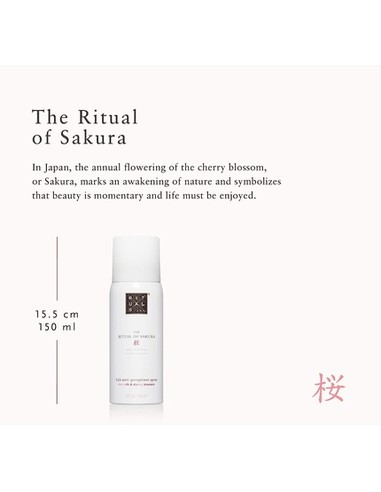 RITUALS The Ritual Of Sakura 24h Anti-Perspirant Spray 150 ml - Protección Duradera  