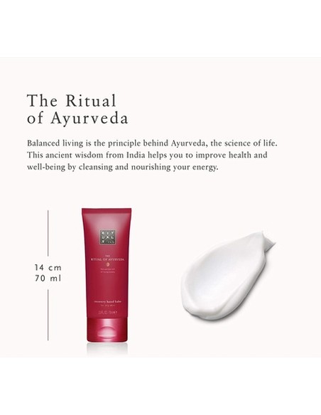 RITUALS The Ritual Of Ayurveda Recovery Hand Balm 70 Ml - Hidratación Y Suavidad Para Manos Secas | Kiwiku  