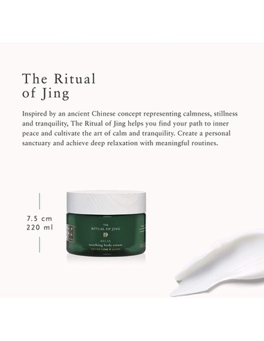 RITUALS The Ritual Of Jing Body Cream 220 Ml – Crema Corporal Hidratante Y Relajante | Kiwiku  