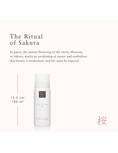 RITUALS The Ritual Of Sakura 24H Anti-Perspirant Spray 150ml - Protección Duradera  
