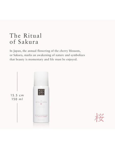 RITUALS The Ritual Of Sakura 24H Anti-Perspirant Spray 150ml - Protección Duradera  