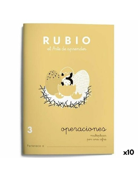 rubio_cuaderno_de_matemáticas_nº3_a5_español_20_hojas_(10_unidades)_infantil_y_didáctico_9788485109548_oferta