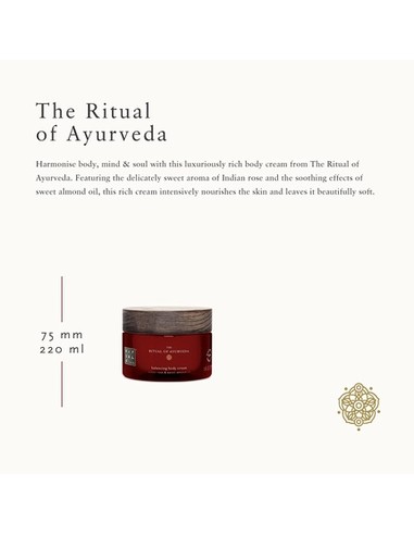 RITUALS Ayurveda Balancing Body Cream 220ml - Crema Corporal Hidratante Unisex | Kiwiku  