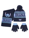 Cerda Conjunto 3 Piezas Bufanda Stitch Color Azul Talla Única
