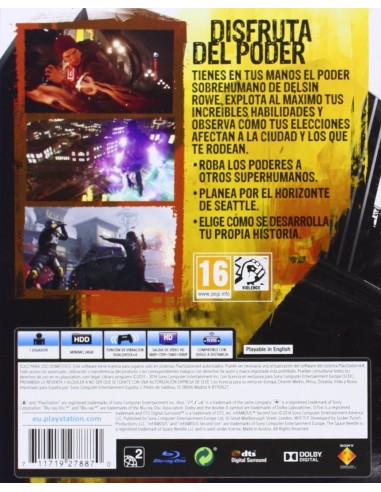 InFAMOUS Second Son: playstation 4: Kiwiku.com: Videojuegos