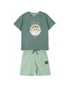 Cerda Conjunto de Ropa Infantil French Terry 2 Piezas the Mandalorian Verde Oscuro Talla 6 Años