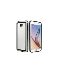 Sbs Cover Bumper en PVC transparente, color negro para Samsung Galaxy S6 TEBUMPERSAS6K kiwiku.com
