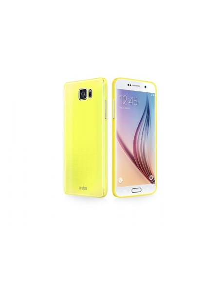 Sbs Cover Fluo en TPU para Samsung Galaxy S6, color amarillo TEFLUOSAS6Y kiwiku.com