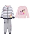 Cerda Chándal Cotton Brushed 3 Piezas Princess Talla 2 Años Infantil Gris