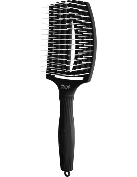 Compra Cepillo Olivia Garden Fingerbrush Negro para Cabello Largo en Kiwiku