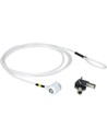 Mobilis Corporate Key Blanc Compatible Mk Cerradura Con Llave para Ranura de Seguridad, Cable de Acero 1,8 M
