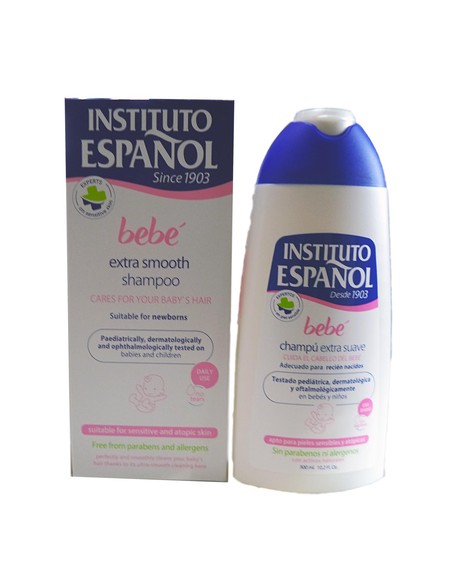 instituto_espaÑol_bebé_champú_extra_suave_recién_nacido_piel_sensible_sin_alérgenos_300ml_8411047101421_oferta
