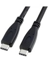 Iggual Cable Usb-c A Usb-c 1,5 M Negro Usb 3.1 Gen 2 Macho/macho