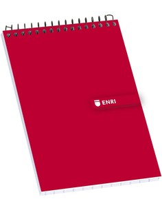enri_bloc_espiral_80_hojas_4x4_tapa_dura_1/8_apaisado_color_rojo_-_pack_10_unidades_8412771012557_oferta