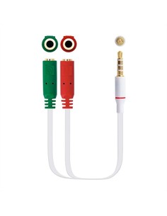 nanocable_adaptador_de_audio_10.24.1201_jack_2.5_macho_4_pines_a_2_jack_3.5_hembra_3_pines_20_cm_blanco_8433281008731_oferta