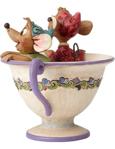 ENESCO Figura Decorativa Jaq y Gus - 15 cm - Multicolor