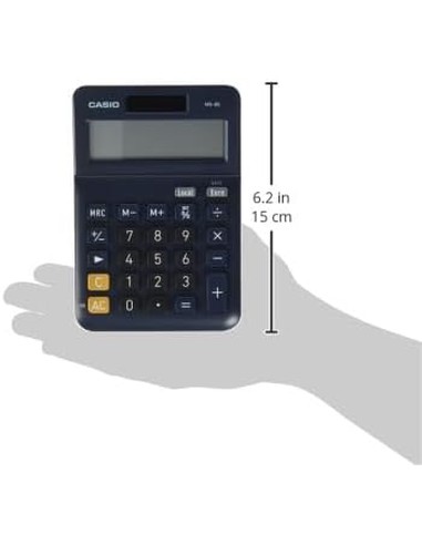 Calculadora De Sobremesa CASIO MS-8VERII Negra 8 Dígitos | Kiwiku