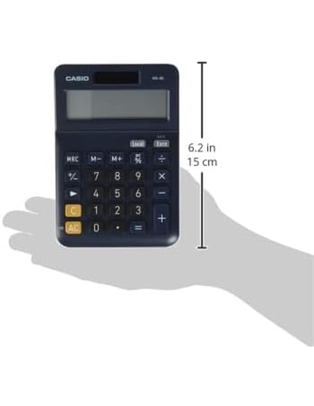 Calculadora De Sobremesa CASIO MS-8VERII Negra 8 Dígitos | Kiwiku