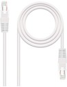 NANOCABLE Latiguillo Categoría 5e UTP 10.20.0102-W 2 Metros Blanco RJ45 Macho/Macho