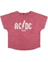 Cerda Camiseta Corta Acid Wash Single Jersey Acdc Roja Talla M