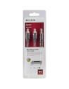 Belkin Cable de Audio Portátil Jack 3,5 mm A Rca Macho 5 Metros Con Contactos Dorados