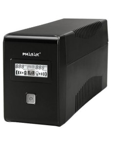Phasak PH 9465 - Sistema de alimentación ininterrumpida (650 VA, LCD, USB, RJ45): PHASAK: Kiwiku.com: Informática