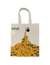 Vicbag Bolsa de Algodón Emoji Taza Reutilizable Ecológica 38x42 Cm