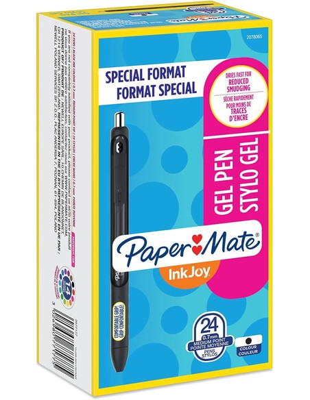 paper_mate_inkjoy_gel_bolígrafo_retráctil_negro_pack_24_piezas_0