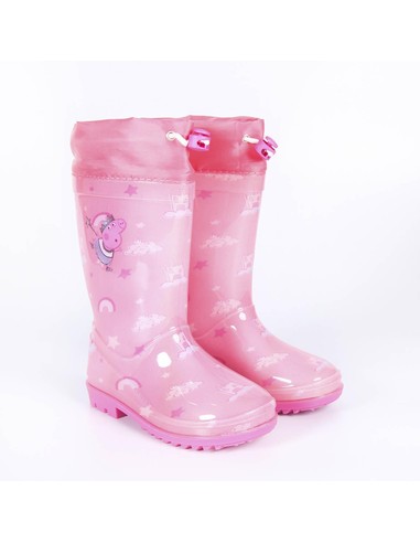 Botas De Agua Infantiles CERDA Peppa Pig Rosa Talla 22 - Impermeables Y Resistentes