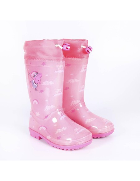 Botas De Agua Infantiles CERDA Peppa Pig Rosa Talla 22 - Impermeables Y Resistentes
