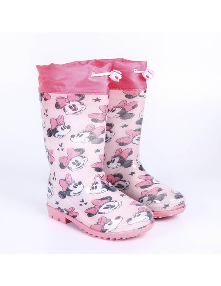 Botas De Lluvia Infantiles Minnie Mouse Rosa Talla 32 - CERDA | Kiwiku