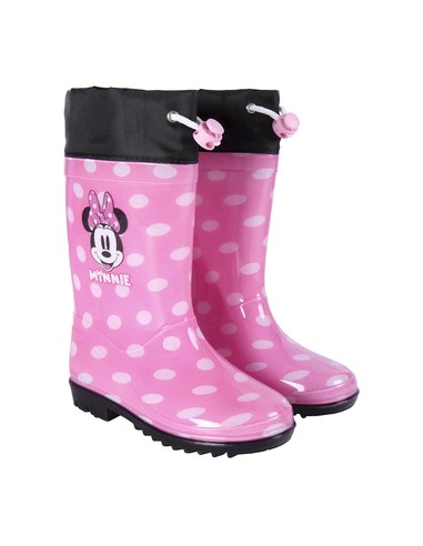 Botas De Lluvia Infantiles Minnie Mouse Rosa - CERDA | Kiwiku