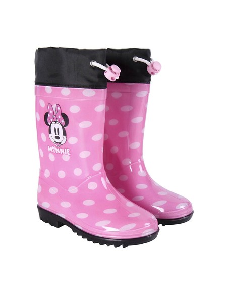 Botas De Lluvia Infantiles Minnie Mouse Rosa - CERDA | Kiwiku