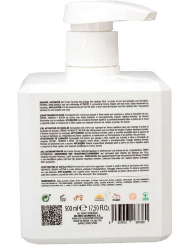 Voltage Profesional Activador De Rizos Definidos 500 Ml - Define Y Hidrata
