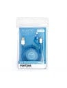 Cable datos cargador pantone microusb/lightning 2m azul