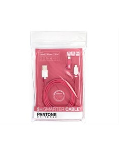 Pantone BXPACABUL02 - Cable de carga y datos de 2 metros con micro USB/Lightning, rosa: Kiwiku.com: Electrónica