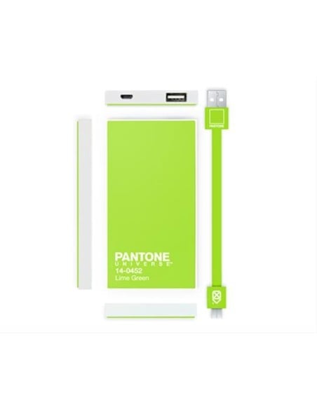 Kiwiku.com: Pantone BXPAPB3002 - Batería auxiliar de 3000 mAh con micro USB, verde - Electrónica