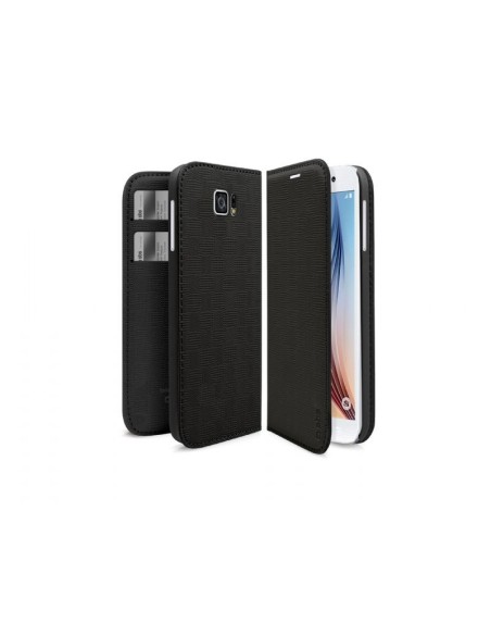 Sbs Funda tipo libro BOOKSTYLE, soporte rígido, bolsillo para tarjetas, para Samsung Galaxy S6 negro TEBOOKSTYLESAS6K kiwiku.co