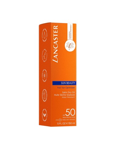 LANCASTER Sun Beauty Aceite Protector SPF50 150ml - Protección Solar Avanzada  