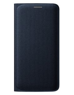 Galaxy s6 edge funda samsung flip wallet (fabric) negra