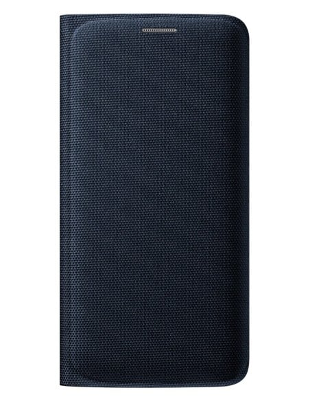 Galaxy s6 edge funda samsung flip wallet (fabric) negra