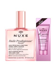 nuxe_huile_prodigieuse_florale_100_ml_+_cabello_prodigieux_le_shampoing_brillance_miroir_30_ml_set_de_cuidado_corporal_y_capilar