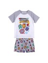 Cerda Pijama Corto Single Jersey Punto Avengers, Talla 6 Años