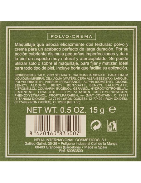 MADERAS DE ORIENTE Polvo Crema Trigueño 15 gr | Maquillaje Compacto Piel Normal | Kiwiku